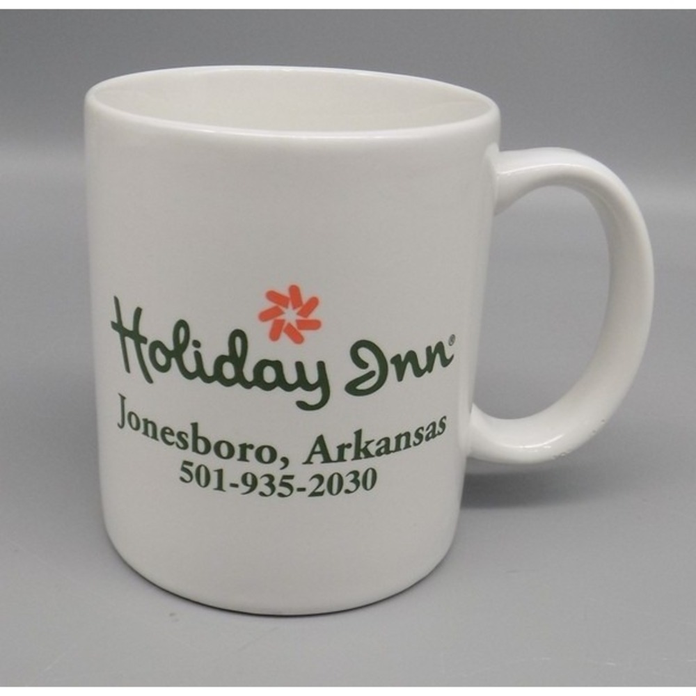 Vintage Holiday Inn Coffee Cup Mug Jonesboro Arkansas Advertising Hotel